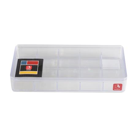 STORAGE BOX WITH 15 COMPARTMENTS BOXBOX BB010415 13.5X28.2X4.8CM CLEAR