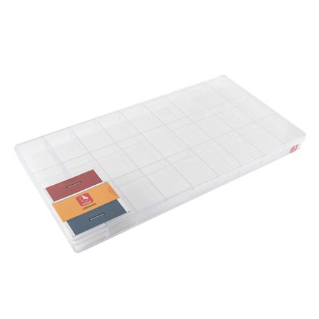 27-COMPARTMENT BOX WITH SPONGE BOXBOX 6127SPL CLEAR
