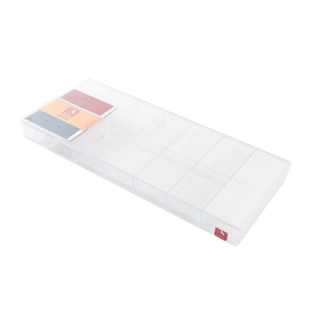 14-COMPARTMENT BOX WITH SPONGE BOXBOX 224-14SPL CLEAR