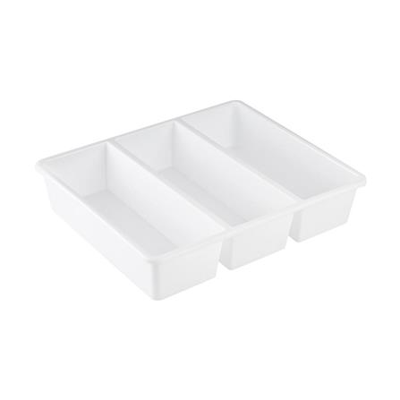 3 COMPARTMENT BOX STACKO TLR-103 29X23.8X6.3CM WHITE