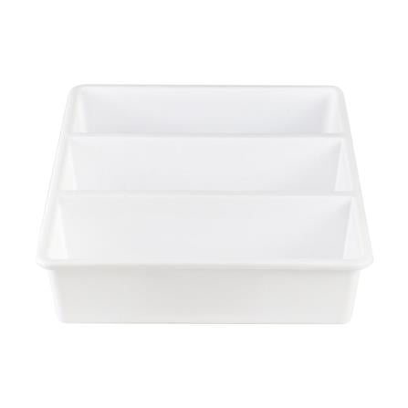 3 COMPARTMENT BOX STACKO TLR-103 29X23.8X6.3CM WHITE