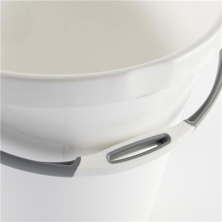 ROUND BUCKET WITH SPOUT PLIM 12L (3.GL) WHITE