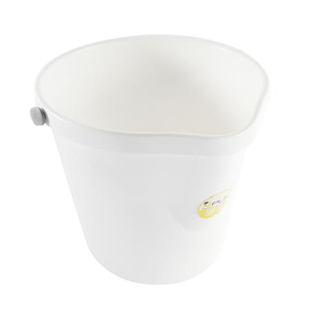 ROUND BUCKET WITH SPOUT PLIM 12L (3.GL) WHITE