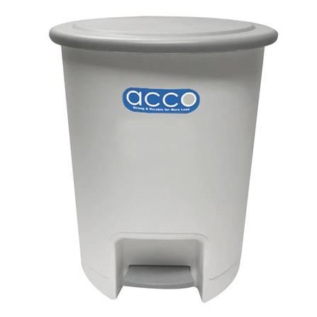 ROUND DUSTBIN PEDAL CLEAN G-663 10L WHITE/GRAY