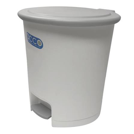 ROUND DUSTBIN PEDAL CLEAN G-663 10L WHITE/GRAY