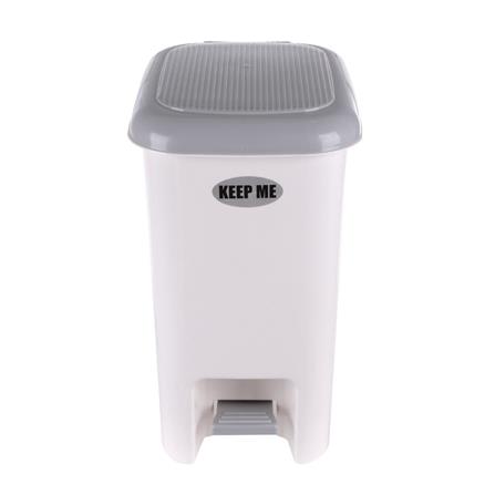 RECTANGULAR PEDAL BIN JCJ 2145 15L WHITE/GREY
