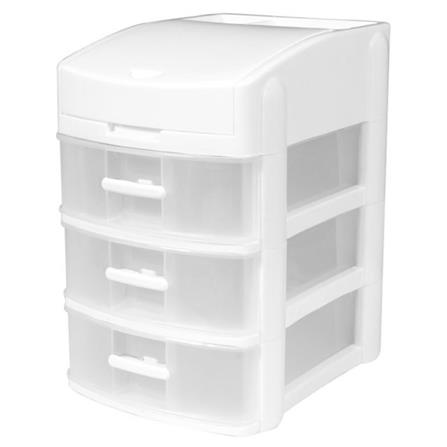 HOMEPRO APISITH DRAWER 3 TIER PLASTIC W15.8XD20XH23.2 CM WHITE
