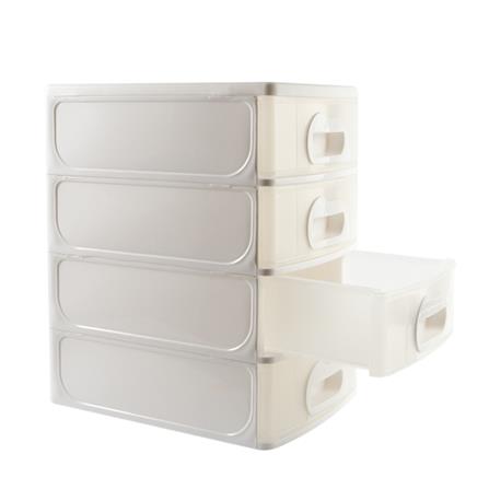 4 MINI DRAWER API 1034 18.5X26.3X31CM WHITE