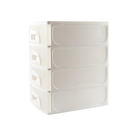 4 MINI DRAWER API 1034 18.5X26.3X31CM WHITE