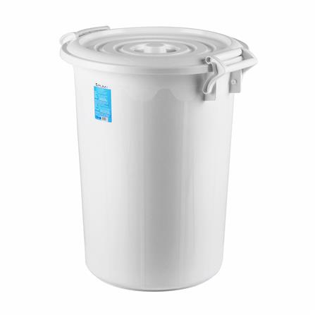 HOMEPRO PLIM BUCKET WITH LID 66L W47.5XD59XH59 CM WHITE