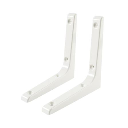 PLASTIC BRACKET STACKO 17.5X17.5CM WHITE