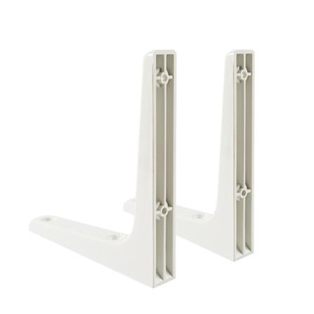 PLASTIC BRACKET STACKO 17.5X17.5CM WHITE