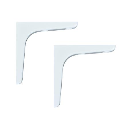 PLASTIC BRACKET STACKO 12.5X12.5CM WHITE