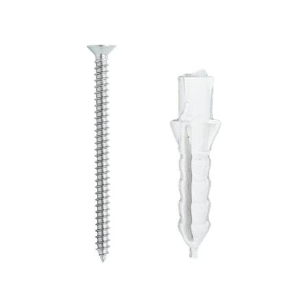 PLASTIC BRACKET STACKO 12.5X12.5CM WHITE