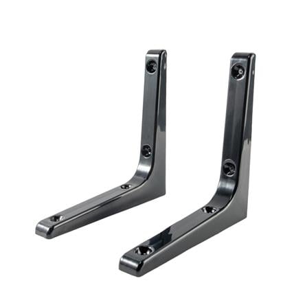 PLASTIC BRACKET STACKO 12.5X12.5CM BLACK