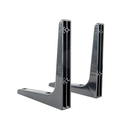PLASTIC BRACKET STACKO 12.5X12.5CM BLACK