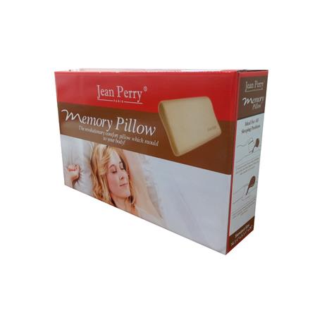 JEAN PERRY MEMORY PILLOW 60X36X9/12CM WHITE