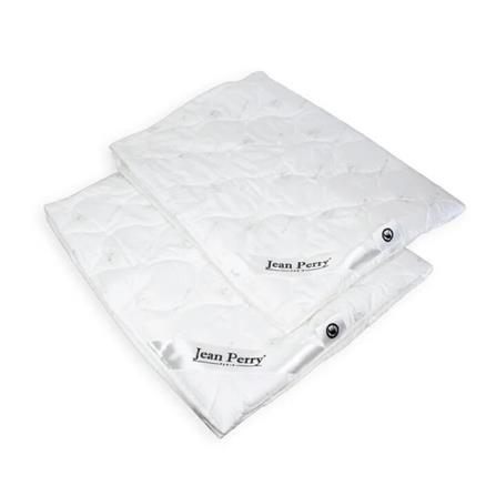 JEAN PERRY 2PCS QUILTED PILLOW PROTECTOR 48CM X 74CM WHITE
