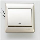 20A 1GANG 1WAY DOUBLE-POLE SWITCH WITH LED SIMON 52023BLD CC CHAMPAGNE