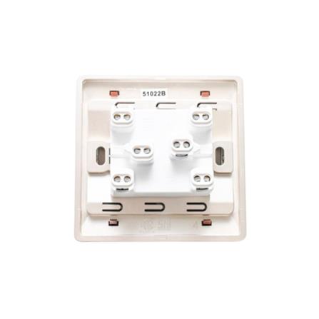 SIMON SWITCH WITH LED 10A 2GANG 2WAY DOBLE POLE 51022B CHAMPAGNE MATTBLACK