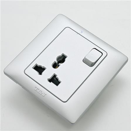 13A 1G UNI SWITCH SCKT K818S-MSL T&J