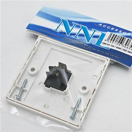 SWITCH 10A 1GANG 1WAY NNE 2011/601 WHITE