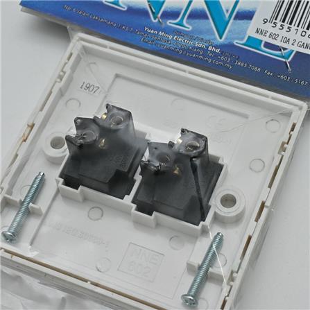 10A 2 GANG 1 WAY SWITCH 2021/602 NNE