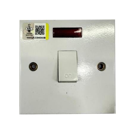 20AMP WATER HEATER SWITCH WITH NEON NNE 9920 WHITE