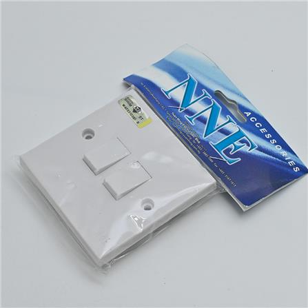 2 GANG 1 WAY FLUSH SWITCH 802/1 NNE