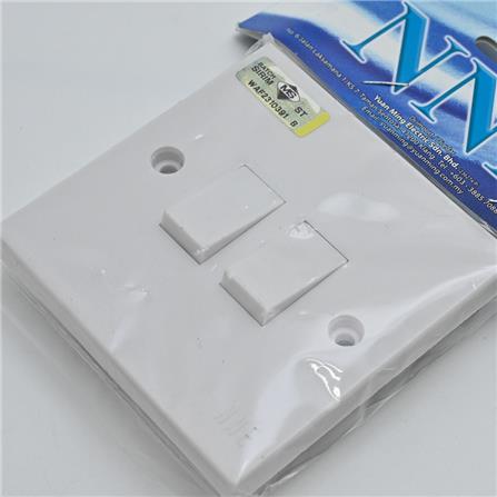 2 GANG 1 WAY FLUSH SWITCH 802/1 NNE