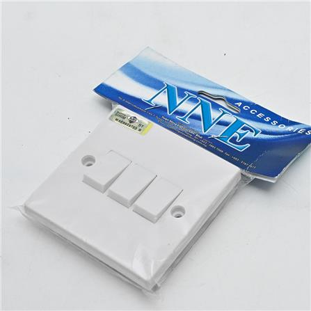 3 GANG 1 WAY FLUSH SWITCH 803/1 NNE