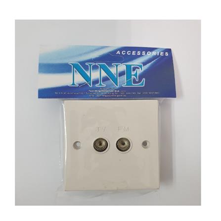 2 GANG TV/FM COXIAL SOCKET OUTLET 882 NNE