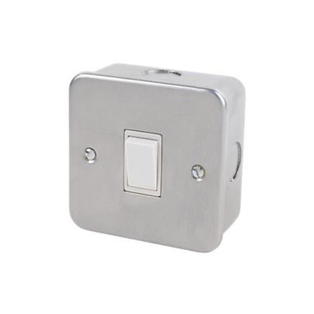NNE 1GANG 2WAY METAL CLAD SWITCH 901/2 GREY