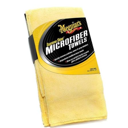 MEGUIAR'S SUPREME SHINE MICROFIBER TOWEL X2010  (CAR CLEANING TOOLS)