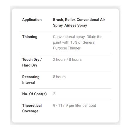 NIPPON PAINT ODOURLITE GLOSS 4.60L BASE T ENAMEL PAINT