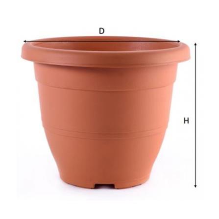 BABA  BIODEGRADABLE ELEGANT SERIES FLOWER POT EG-260 COTTA