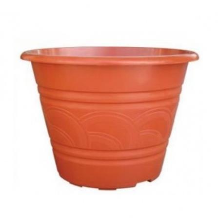 BABA BIO FLOWER STAMPING POT 3468 COTTA
