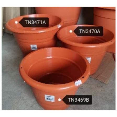 BABA BIO FLOWER STAMPING POT 3470 COTTA