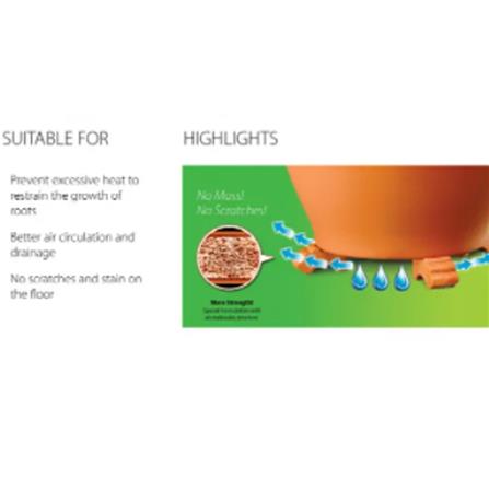 BABA POT FEET 951 10X5.4X5.6CM COTTA