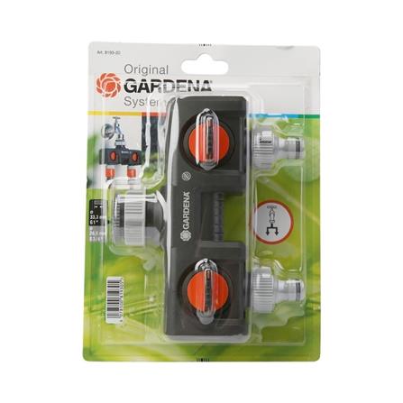 GARDENA TWIN-TAP CONNECTOR TWO DEVICES TO THE TAP 8193
