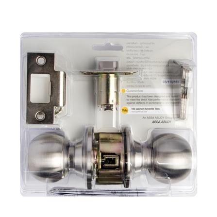 YALE ENTRANCE KNOB KN-VCA5127US32D SATIN STEEL