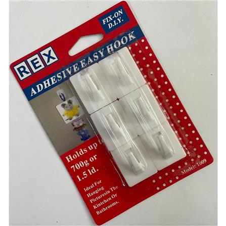 REX ADHESIVE EASY HOOK 1009 WHITE