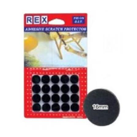 REX ADHESIVE SCRATCH PROTECTOR 25X25MM 1030 BLACK