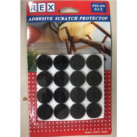 REX ADHESIVE SCRATCH PROTECTOR 25X25MM 1030 BLACK