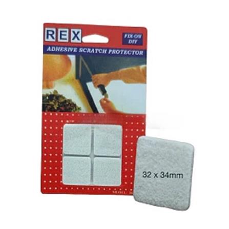 REX ADHESIVE SCRATCH PROTECTOR 32X34MM 1038 WHITE