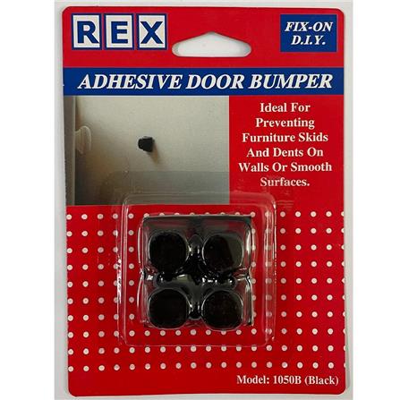 REX ADHESIVE DOOR BUMPER 1050 BLACK