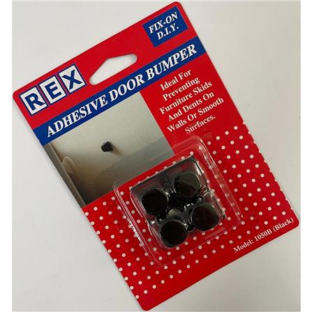 REX ADHESIVE DOOR BUMPER 1050 BLACK