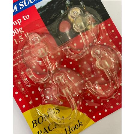 REX MEDIUM SUCTION HOOK 1058 CLEAR