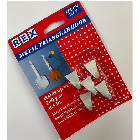 REX METAL TRIANGLE HOOK 1085 WHITE