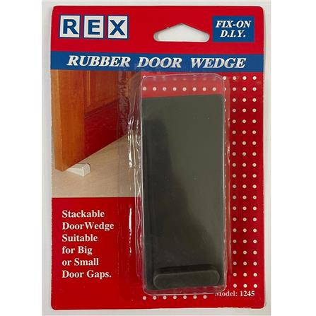 REX RUBBER DOOR WEDGE 1245 BLACK